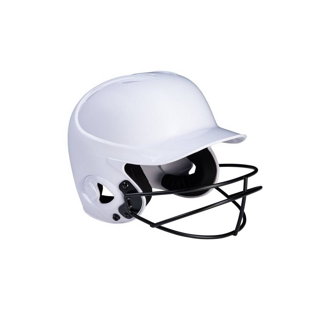 Casco Mizuno MVP Series Solid Batting Helmet with Fastpitch Softball Mask Donna - Bianche - 68497-ML